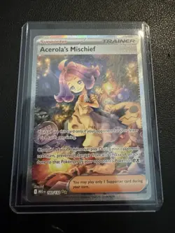 Pokemon TCG Mega Evolution Acerola's Mischief Special Illustration rare 183/132 - Image 1