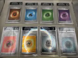 2023 Pokemon Professor Program Stamped Holo Energy SVE S&V 151 Graded Set 9/9.5 - Image 1