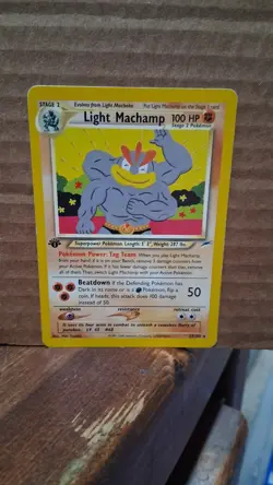 Pokemon Light Machamp 25/105 1st Edition Neo Destiny Rare, Near Mint/Mint - Image 2