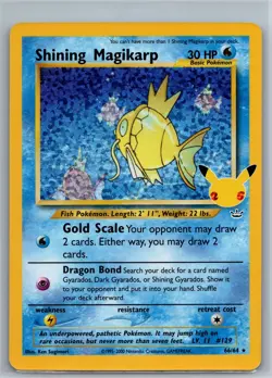 Pokemon TCG Shining Magikarp - Celebrations: Classic Collection 66/64 NM - Image 1