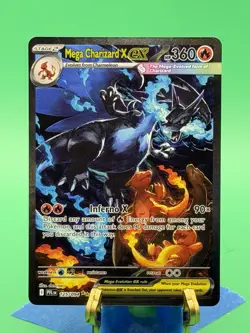Mega Charizard X EX SIR 125/094 (English) Phantasmal Flames Pokemon TCG NM - Image 1