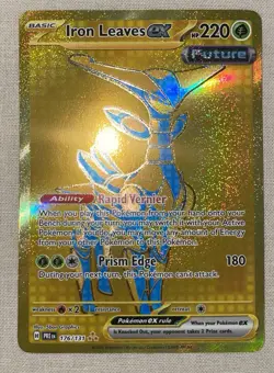 2025 Pokemon Iron Leaves EX Prismatic Evolutions Hyper Rare #176/131 - Image 2