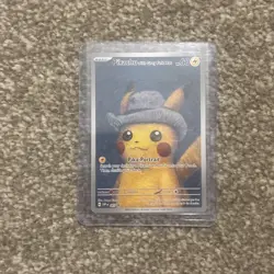Pokemon Van Gogh Pikachu with Grey Felt Hat #085 Black Star P |NM/M Condition #8 - Image 1