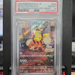 Pokemon Detective Pikachu Promo Holo 098/SV-P SV-P PSA 10 Japanese 2023 - Image 1