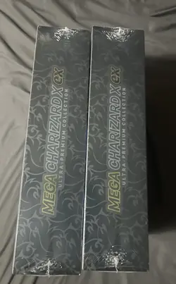 Pokemon Mega Charizard X ex Ultra Premium Collection Box Sealed New (2 Boxes) - Image 3