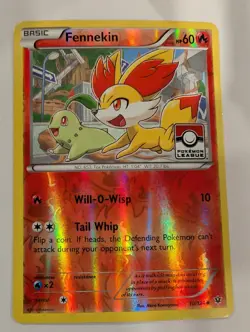 Fennekin - 10/124 - XY Fates Collide Pokemon Reverse Holo Foil Nice! - Image 1