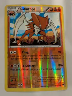 Kabutops 39/124 - XY Fates Collide Pokemon Reverse Holo Foil Nice! - Image 1