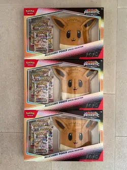 Pokemon TCG SV8.5 Prismatic Evolutions Accessory Pouch Collection x2 ✅✅IN HAND✅✅ - Image 1