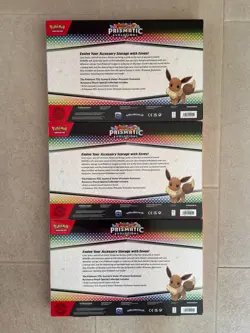 Pokemon TCG SV8.5 Prismatic Evolutions Accessory Pouch Collection x2 ✅✅IN HAND✅✅ - Image 2
