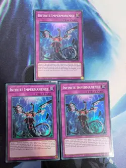 YuGiOh! Infinite Impermanence RA01-EN075 Super Rare x3 PLAYSET 1st Ed - Image 1