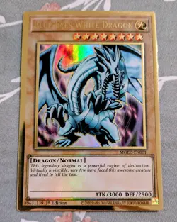 Yugioh Blue-Eyes White Dragon MGED-EN001 Ultra Rare 1st Ed NM - Image 1
