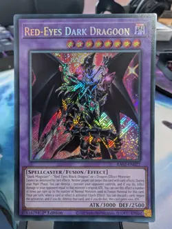 YuGiOh! Red-Eyes Dark Dragoon RA02-EN021 Secret Rare 1st Ed - Image 1