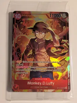 One Piece TCG: Monkey.D.Luffy ST10-006 SR Treasure Booster Set Promo - SEALED - Image 1
