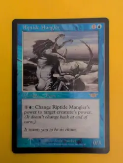 Riptide Mangler. Rare Beast.Magic the Gathering Card. Legions. Old Vintage FOIL - Image 1