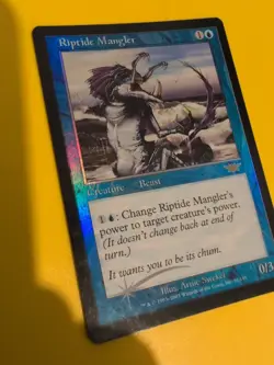 Riptide Mangler. Rare Beast.Magic the Gathering Card. Legions. Old Vintage FOIL - Image 5