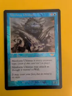 Mistform Ultimus rare legend Magic the Gathering Card. Legions. Old Vintage FOIL - Image 2