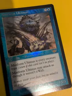 Mistform Ultimus rare legend Magic the Gathering Card. Legions. Old Vintage FOIL - Image 4