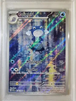 Poliwhirl 176/165 IR 151 Mint PSA 9 Graded Pokemon Card Holo Rare 2023 - Image 2