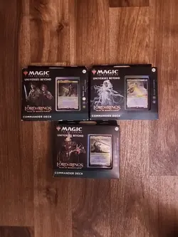 WOTC MTG LoTR Tales of Middle-Earth Commander Box - 100 Cards 3 Pack - Image 1