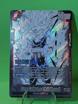 Dragon Ball Z Super Card Game SB02-008 SR Son Gohan:Childhood - Image 1