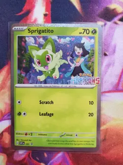 Pokemon TCG Sprigatito SVP 191/192 Stamped Horizons Promo Card - Image 1