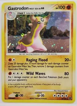 Gastrodon West Sea Holo 9/132 Diamond & Pearl Secret Wonders Lot of 3 Cards - Image 4