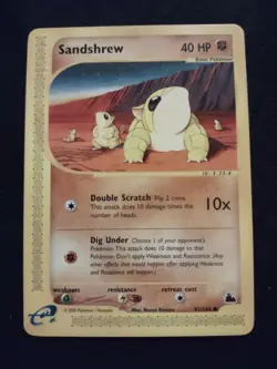 Sandshrew 92/144 Pokemon Trading Card Game eCard Skyridge Near Mint NM TCG - Image 1