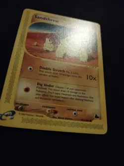 Sandshrew 92/144 Pokemon Trading Card Game eCard Skyridge Near Mint NM TCG - Image 2