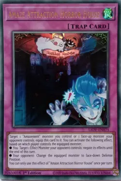 LIOV-EN075 AMAZE ATTRACTION HORROR HOUSE ULTRA RARE 1ST EDITION YuGiOh CARD - Image 1