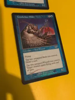 Crookclaw Elder x2 Bird Wizard 2 MTG Card. Legions. Old Vintage FOIL - Image 2