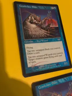 Crookclaw Elder x2 Bird Wizard 2 MTG Card. Legions. Old Vintage FOIL - Image 4