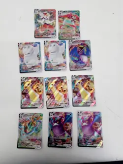 Pokemon VMAX Sword & Shield Card Bundle - 11 Holo Ultra Rare Cards Mixed Set - Image 1