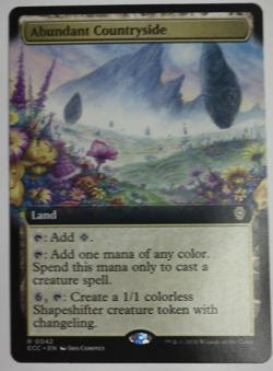 Abundant Countryside EXTENDED ART Commander: Lorwyn Eclipsed MTG - Image 1