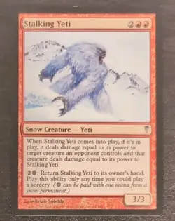 Stalking Yeti Magic the Gathering TCG Coldsnap Lightly Played - Image 3