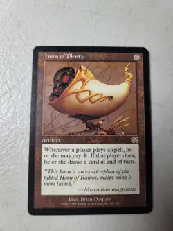 1x MTG Magic the Gathering Horn of Plenty (298/350) Mercadian Masques LP - Image 1