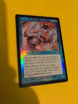 Weaver of Lies. rare beast Magic the Gathering Card. Legions. Old Vintage FOIL - Image 1