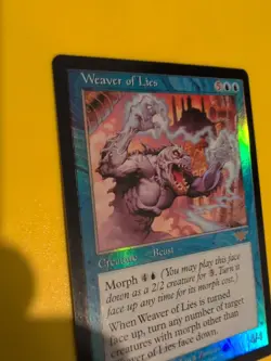 Weaver of Lies. rare beast Magic the Gathering Card. Legions. Old Vintage FOIL - Image 3