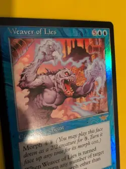 Weaver of Lies. rare beast Magic the Gathering Card. Legions. Old Vintage FOIL - Image 5