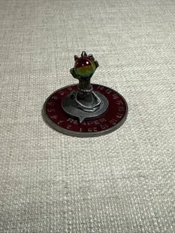 Rare MTG 1995 Scrye Reaper Pewter Life Counter - Red Demon Claw Orb - Image 2