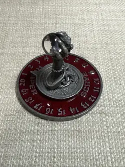 Rare MTG 1995 Scrye Reaper Pewter Life Counter - Red Demon Claw Orb - Image 3