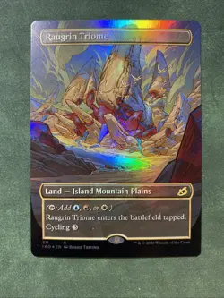 Raugrin Triome (Showcase FOIL) (Near Mint NM) MTG Magic - Ikoria (IKO) - Image 1
