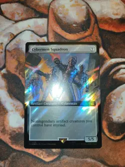 SURGE FOIL Cybermen Squadron Universes Beyond Doctor Who MTG Magic the Gathering - Image 1