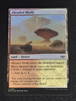 MTG Outlaws of Thunder Junction Abraded Bluffs Foil 0251 NM - Image 1