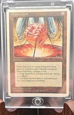 Mana Vault MTG Core Set 4th Edition MTG Regular Moderately Played - Image 3