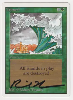 Signed Tsunami LP Unlimited Edition Artist Richard Thomas 1993 MTG Magic Vintage - Image 1