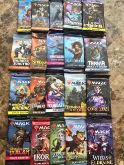 MTG 20x Sealed Booster Pack Lot Dominaria / Zendikar / Core Magic The Gathering - Image 1