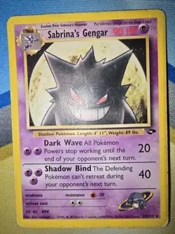 Pokemon TCG Sabrina's Gengar #29 Haunter #55 And Gastly #96 Gym Challenge - Image 3