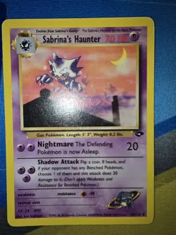 Pokemon TCG Sabrina's Gengar #29 Haunter #55 And Gastly #96 Gym Challenge - Image 4