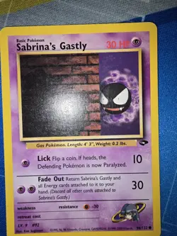 Pokemon TCG Sabrina's Gengar #29 Haunter #55 And Gastly #96 Gym Challenge - Image 5