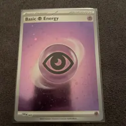 BASIC PSYCHIC ENERGY 005 151 POKEMON *4 SWIRLS* COSMOS HOLO RARE, NM) - Image 1